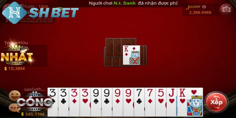 Bí quyết chơi đánh bài tiến lên miền Nam tại SHBET